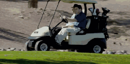 funny golf cart gif