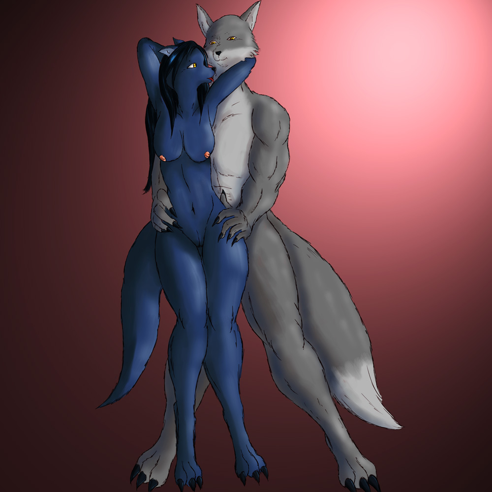 furry wolf naked girl