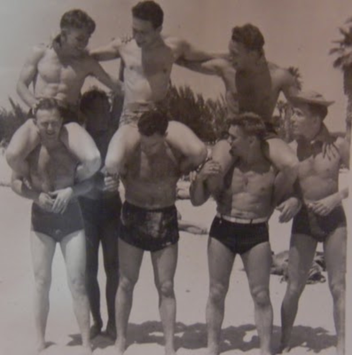 guy on beach wearing a speedo porn