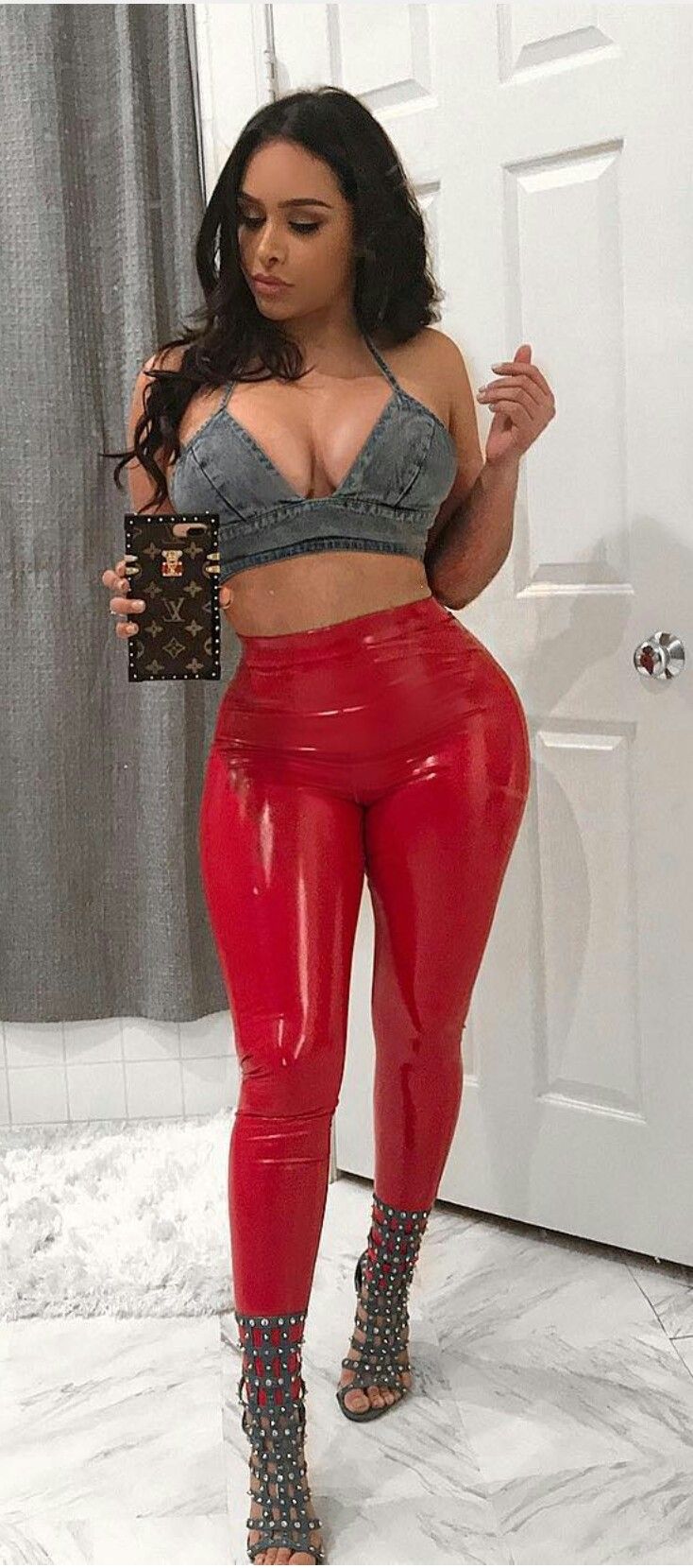 destiny rivas recommends hot chicks in shiny pants pic