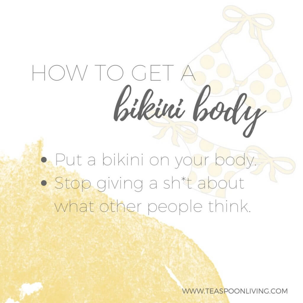 cynthia roye recommends how to have a bikini body meme pic