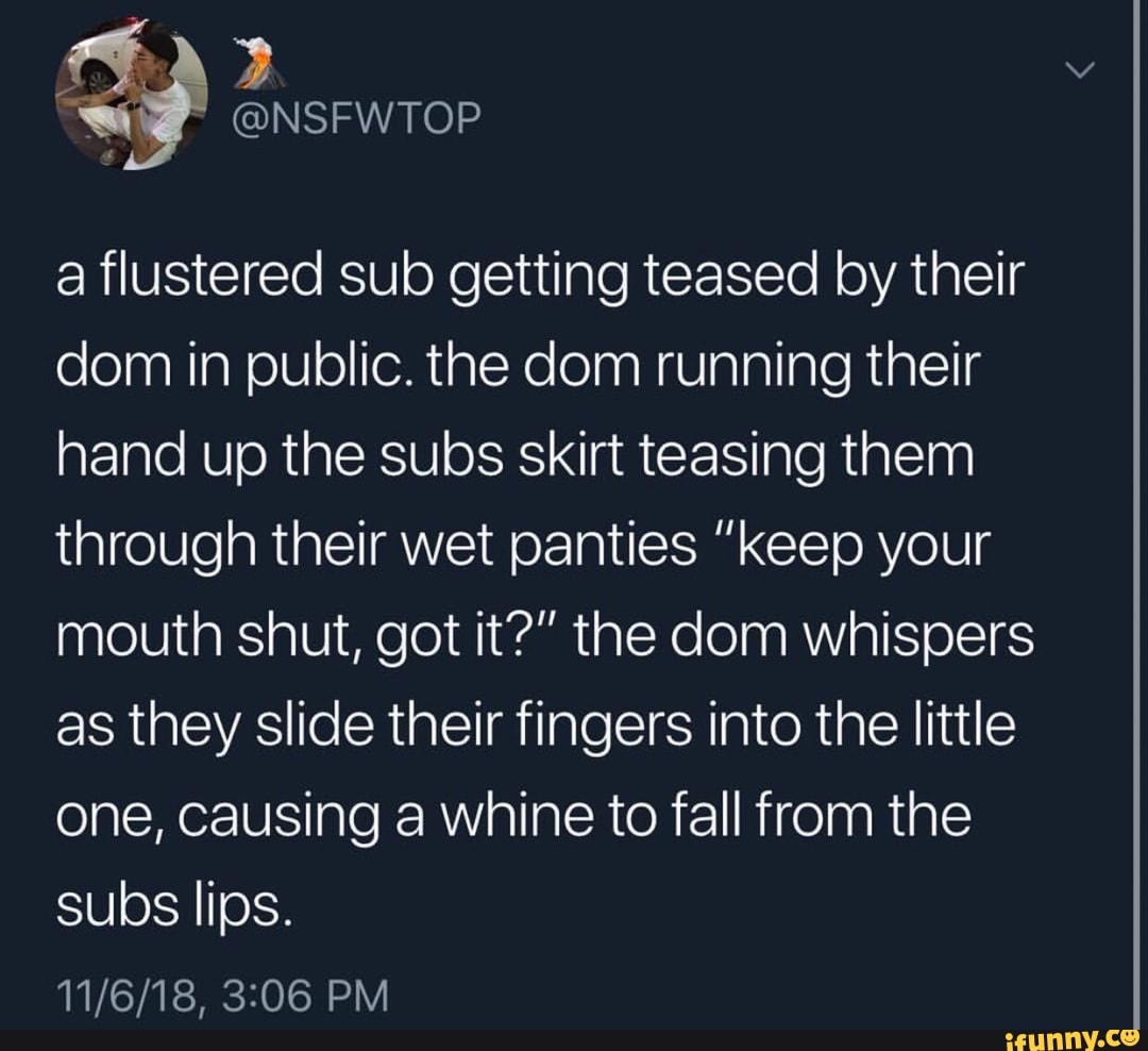 how to tease your dom