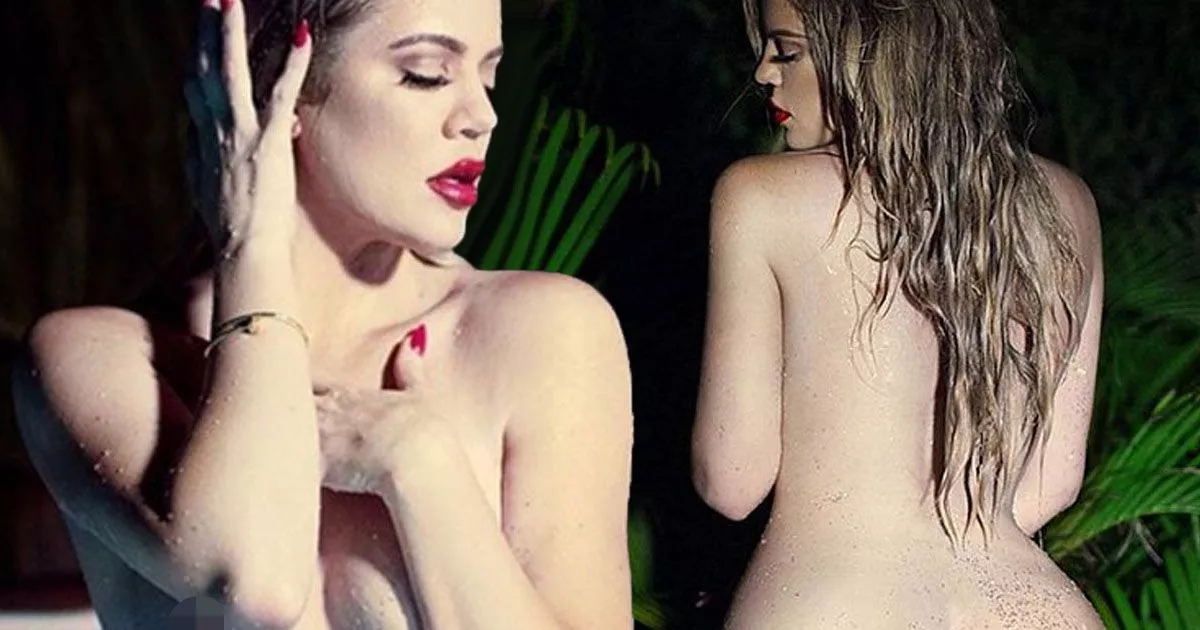 khloe kardashian naked shoot
