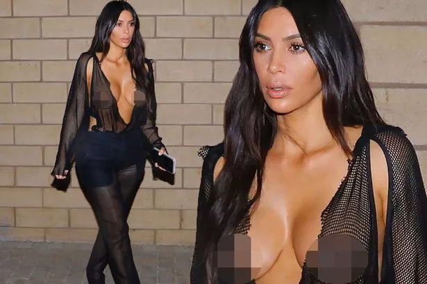 carolyn goslin recommends Kim Kardashian Bare Nipples