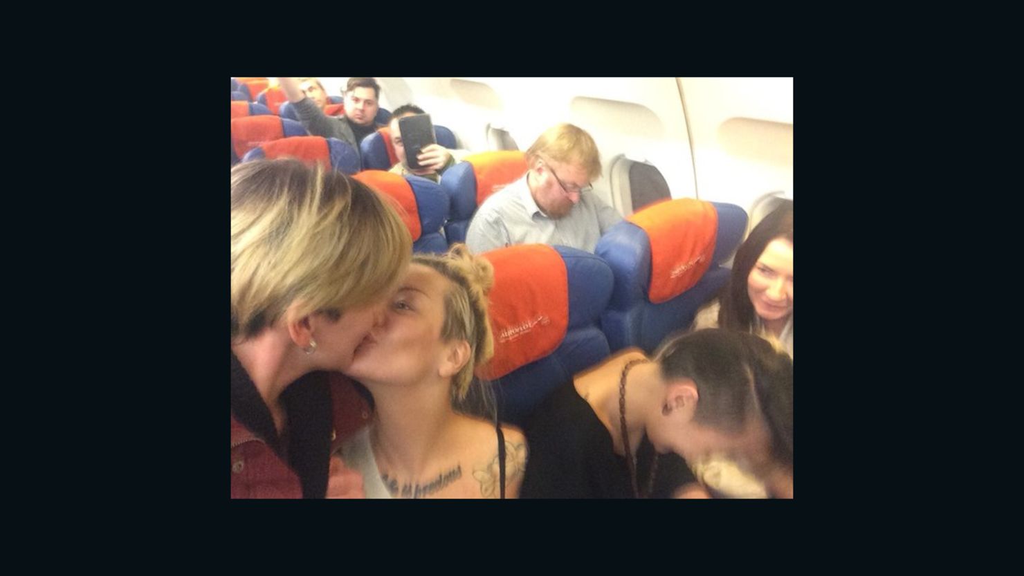 adam sheker add lesbians making out in public photo