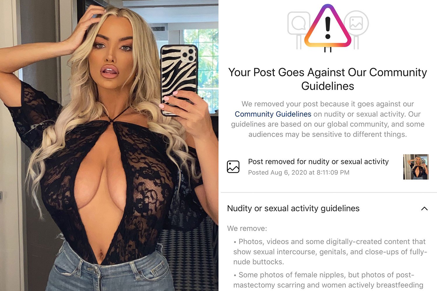 Lindsey Pelas Boob Size dick pics