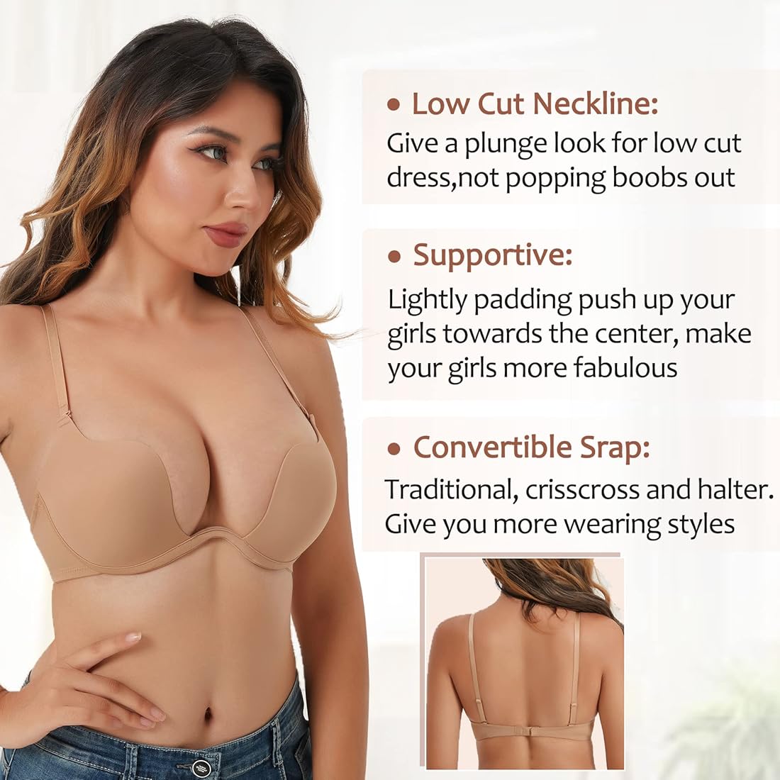 low cut shirt boobs