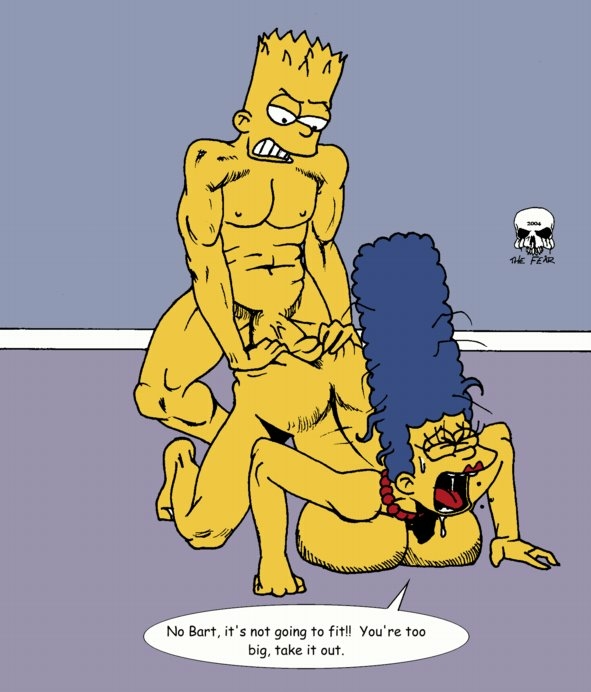 marge simpson naked with bart