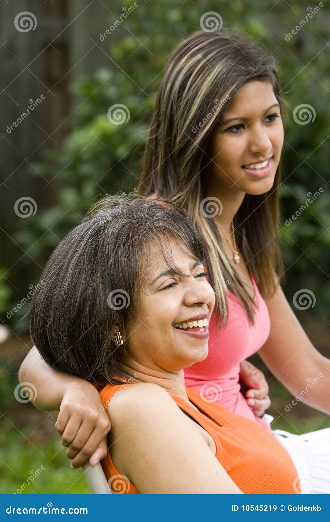 mother and daughter interracial