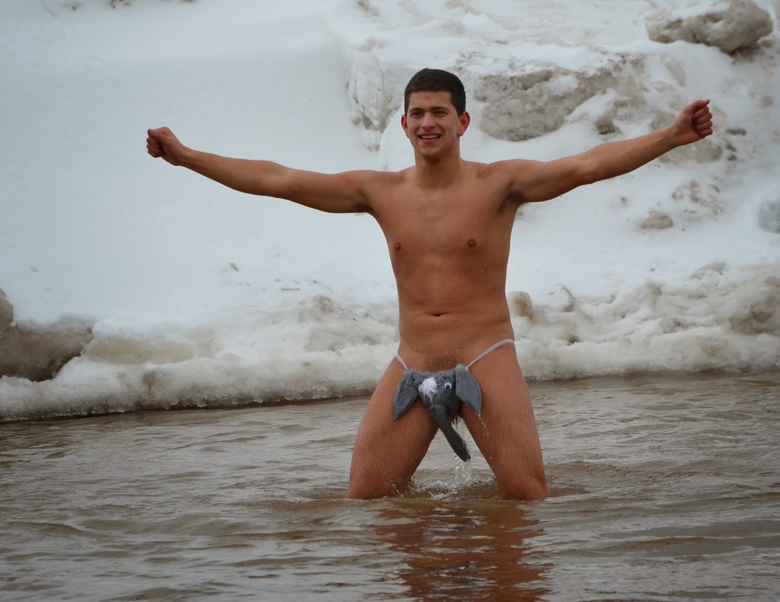 delima del add photo naked polar bear plunge