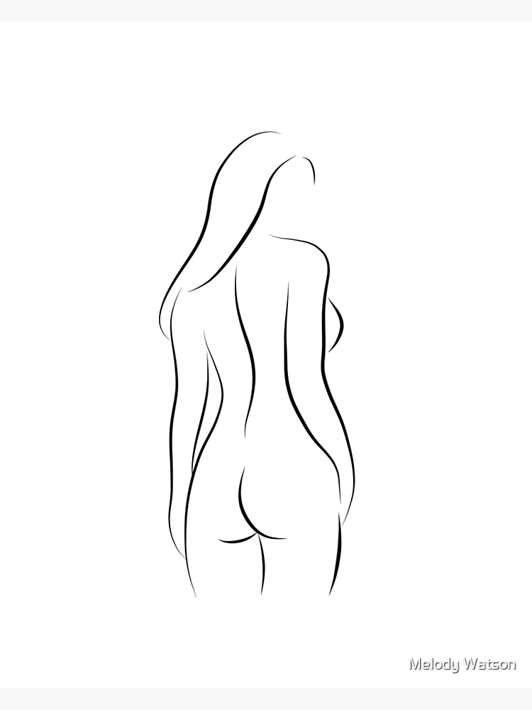 naked woman drawing