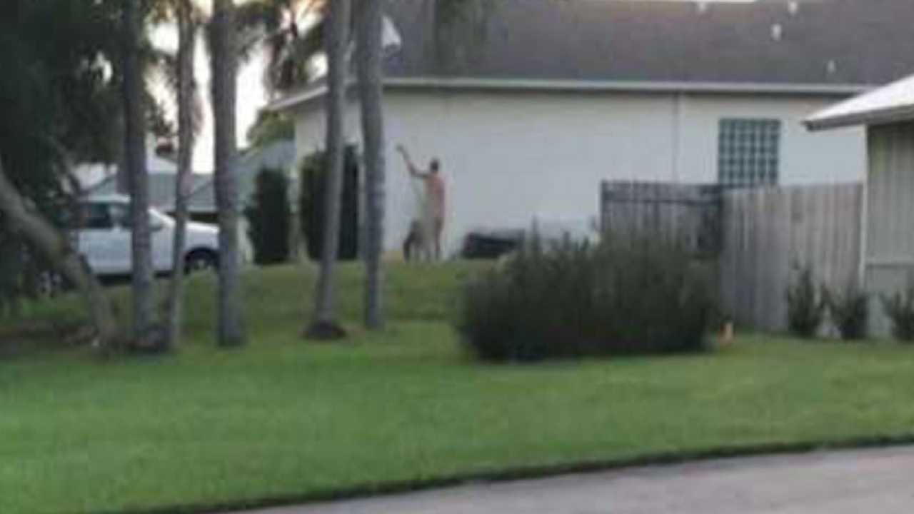 al garceau add neighbor naked in backyard photo