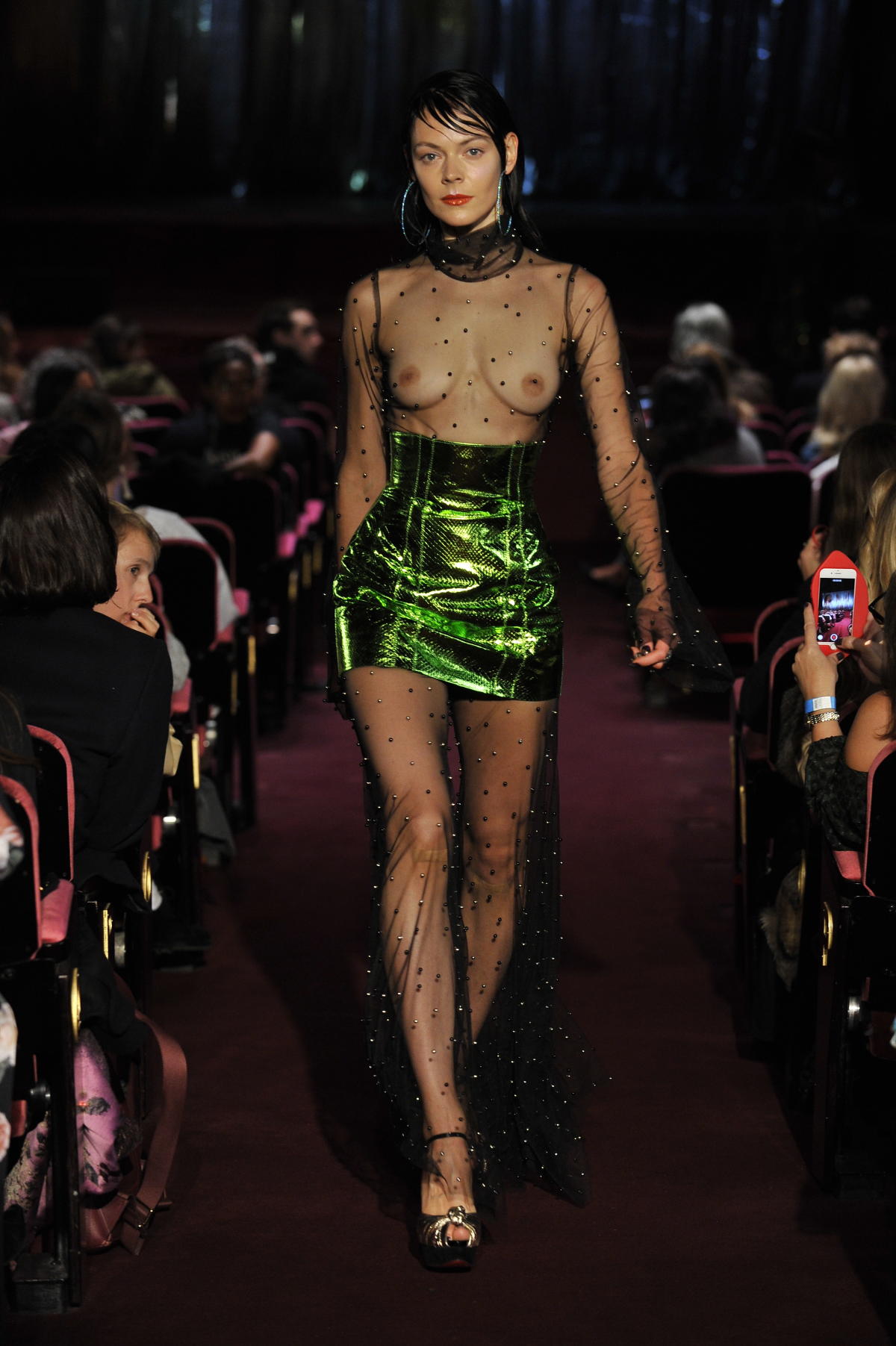 bree bennett recommends nipples on the catwalk pic