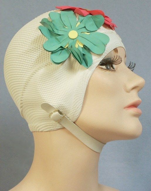 old fashioned swim cap