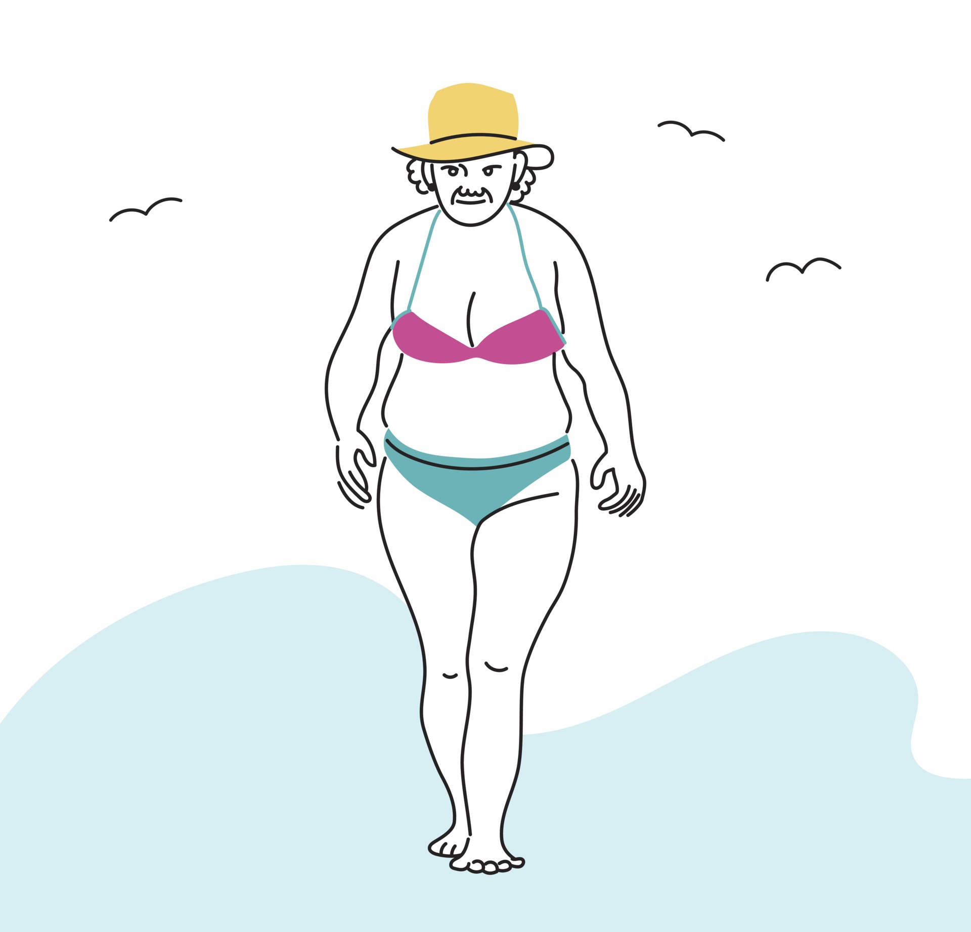 abdo aoun recommends Old Lady In Swimsuit
