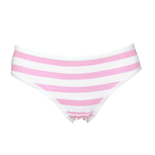 pink and white striped panties