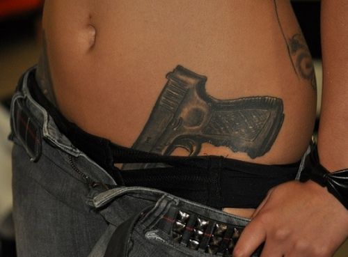 allison pettigrew recommends pistol tattoo on hip pic