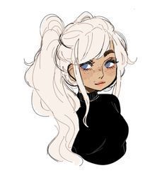 platinum blonde anime girl