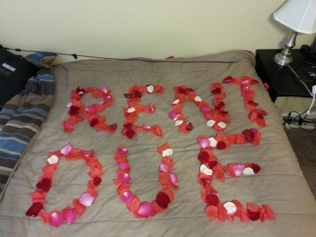Best of Rose petals on bed meme
