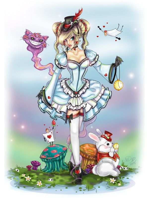 dawn woodworth recommends sexy alice in wonderland drawings pic