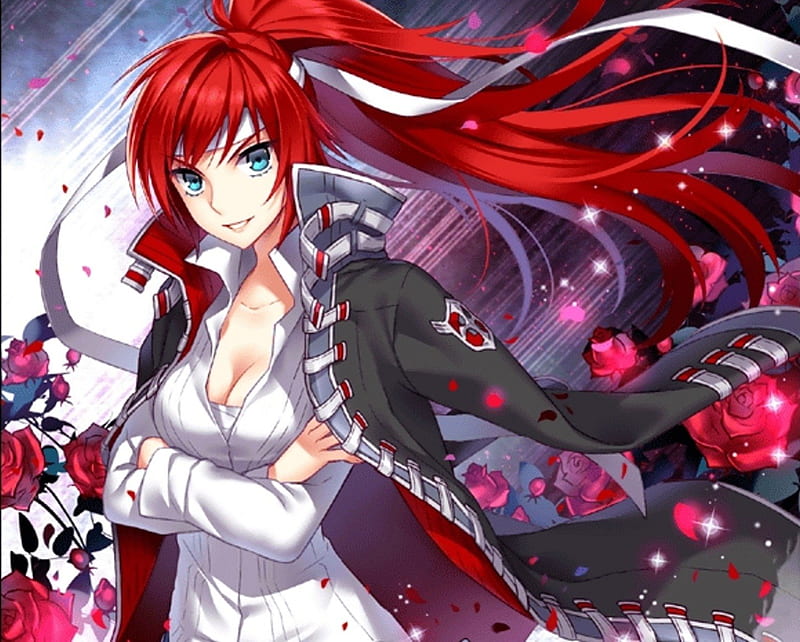 Best of Sexy anime girl with red hair