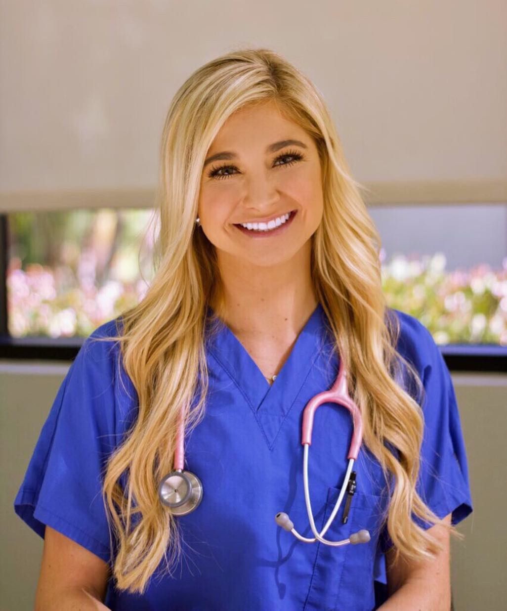 sexy blonde nurse