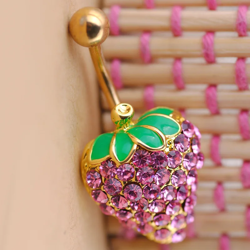 Best of Strawberry belly button ring