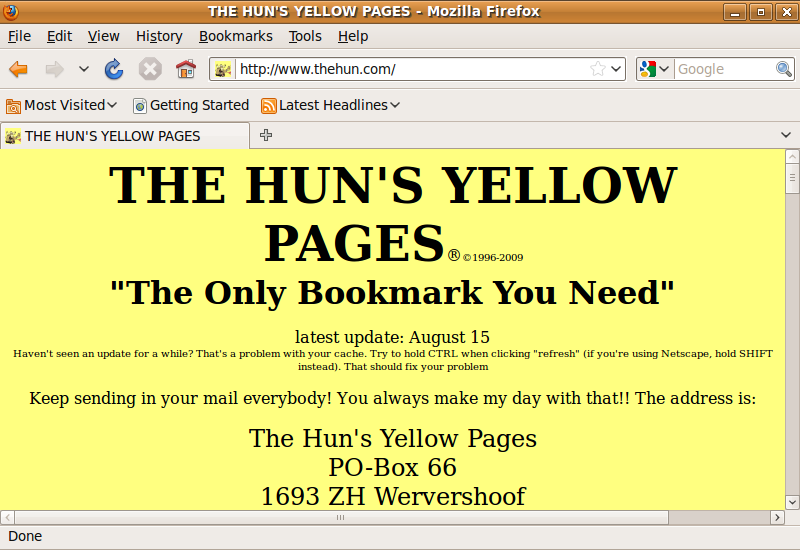 britt boone recommends The Huns Yelow Pages