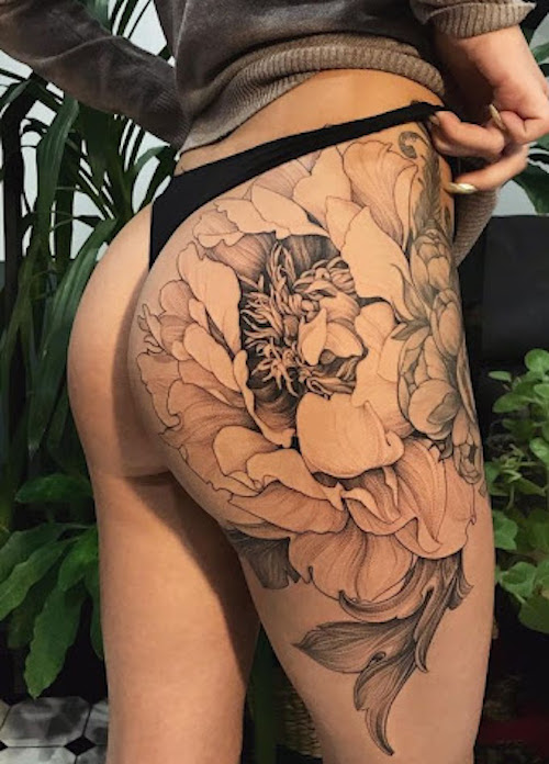 dinh thu phuong recommends thigh butt tattoo pic