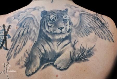christopher jarrett recommends Tiger With Wings Tattoo