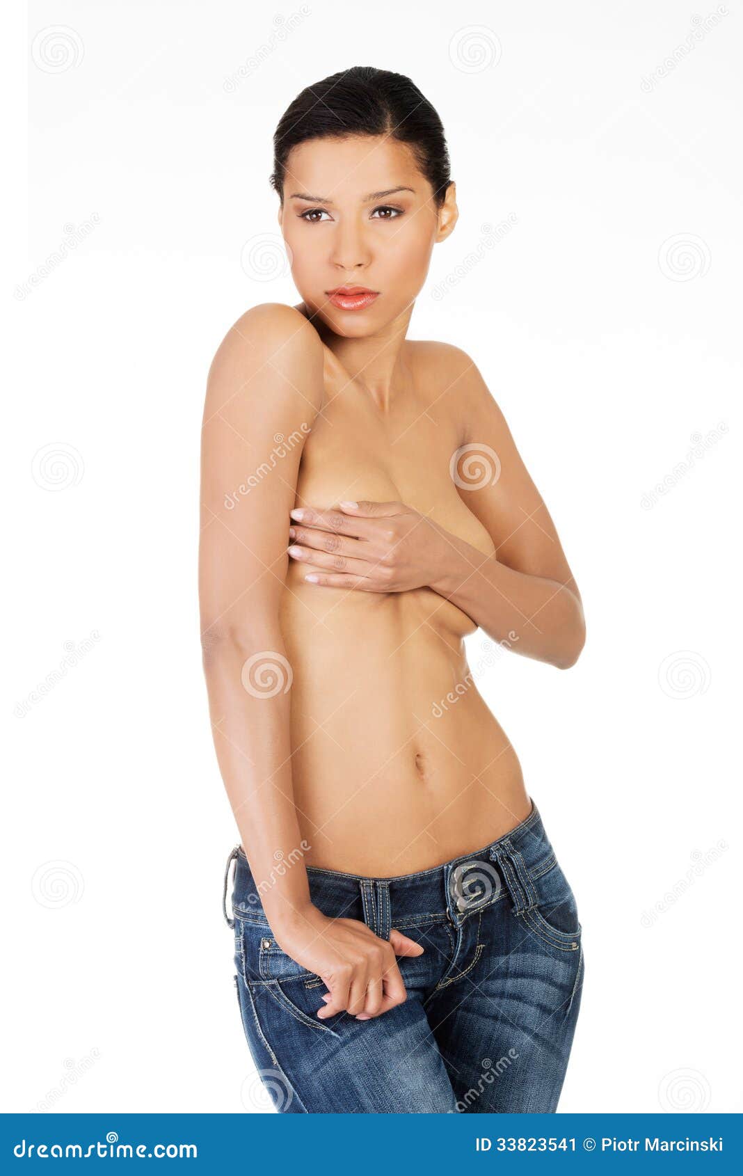 christine hetzel add topless women in blue jeans photo
