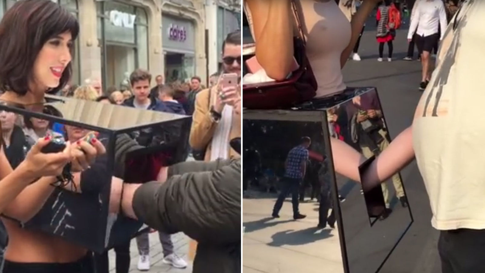 david p cruz add photo touching boobs in public