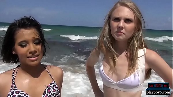 Best of Two girls in van on beach porn