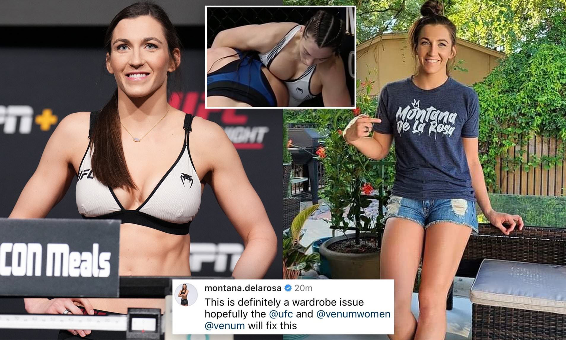 alice carlson recommends ufc female wardrobe malfunction pic