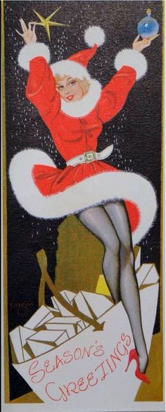 Vintage Christmas Pin Up Girl Images amateurs pov