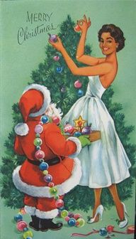 dave harrill add photo vintage christmas pin up girl images