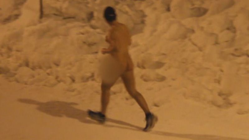 walking nude at night