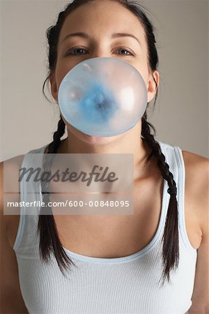 celine grandjean recommends Woman Blowing Bubble Gum