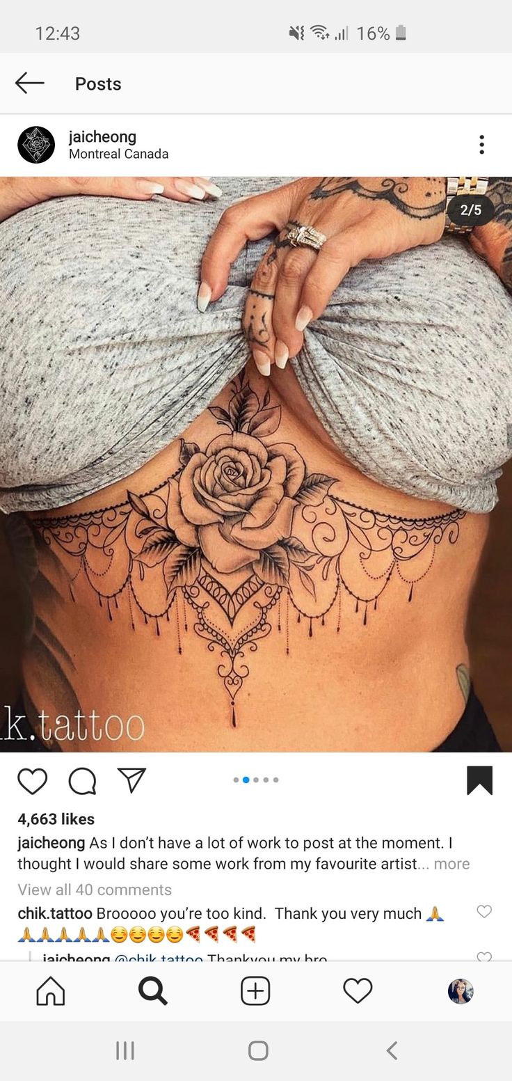 womens stomach tattoos