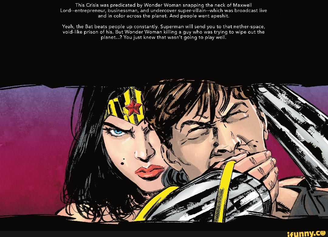 charles fulcher recommends wonder woman neck snap pic